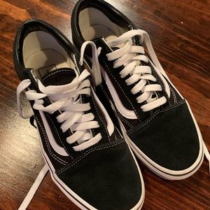 Old School Vans black and white